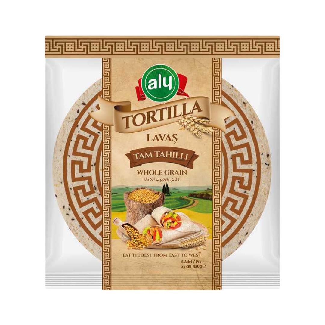 aly-tortilla-lavas-tam-tahilli-25-cm-420-gr-4575.jpg Aly Tortilla Lavaş Tam Tahıllı 25 Cm 6'lı 420 Gr - Görsel 1