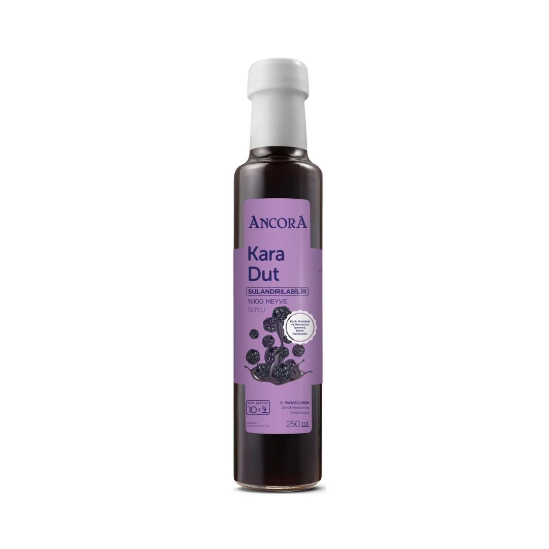 ancora-kara-dut-250-ml-4612.jpg Ancora Konsantre Karadut Suyu 250 Ml - Görsel 1