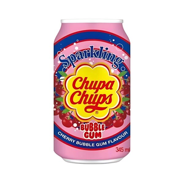 Chupa Chups Sparkling Bubble Gum Cherry 345 Ml