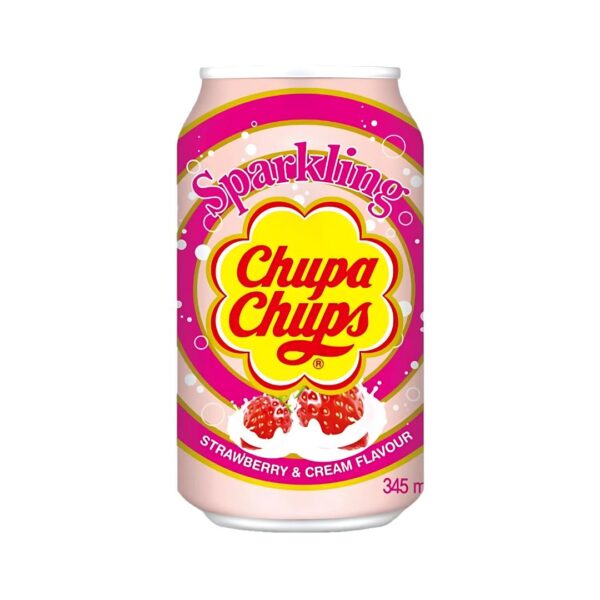 Chupa Chups Sparkling Strawberry Cream 345 Ml