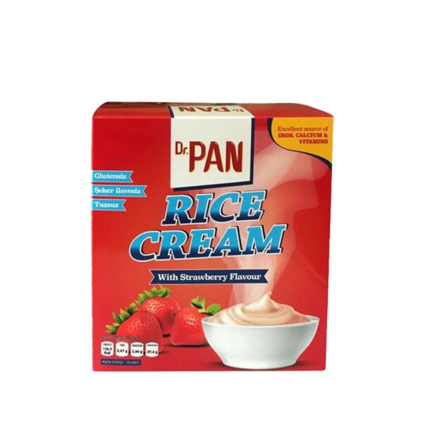 Dr. Pan Çilek Aromalı Pirinç Kreması ( Rice Cream ) 400 Gr