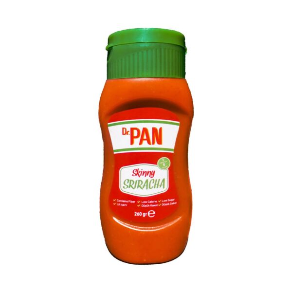 Dr. Pan Skinny Sriracha Şeker İlavesiz Düşük Kalorili Sarımsaklı Acı Biber Sosu 260 Gr