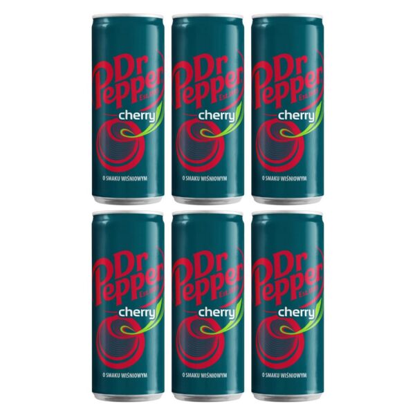 Dr Pepper Cherry Karışık Aromalı Gazlı İçecek 6 x 330 Ml
