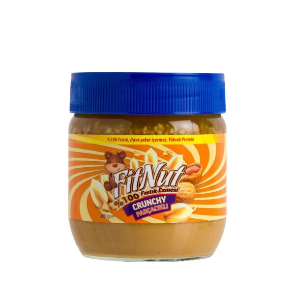 Fitnut Crunchy Şekersiz Parçacıklı Fıstık Ezmesi 360 Gr