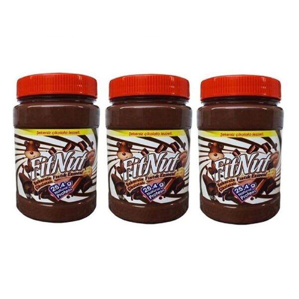 Fitnut Şeker İlavesiz Çikolatalı Fıstık Ezmesi 3 x 800 Gr