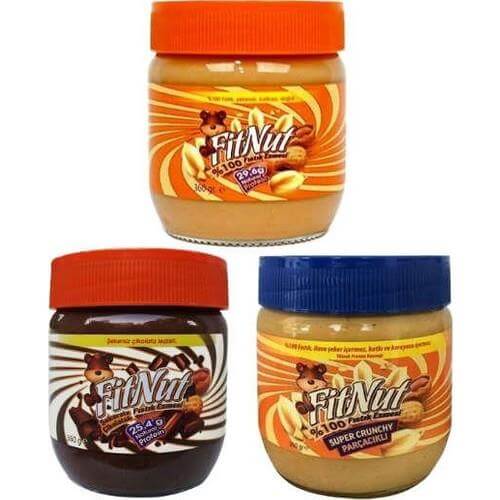 fitnut-sekersiz-fistik-ezmesi-360-gr-1541.jpg Fitnut Fıstık Ezmesi 360 Gr Karma Set - Görsel 1