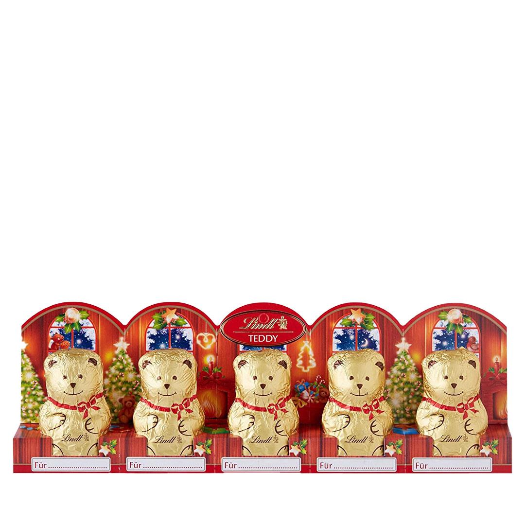 lindt-teddy-ayicik-figurlu-sutlu-cikolata-5-x-10-gr-1669.jpg Lindt Teddy Ayıcık Figürlü Sütlü Çikolata 5 x 10 Gr - Görsel 1