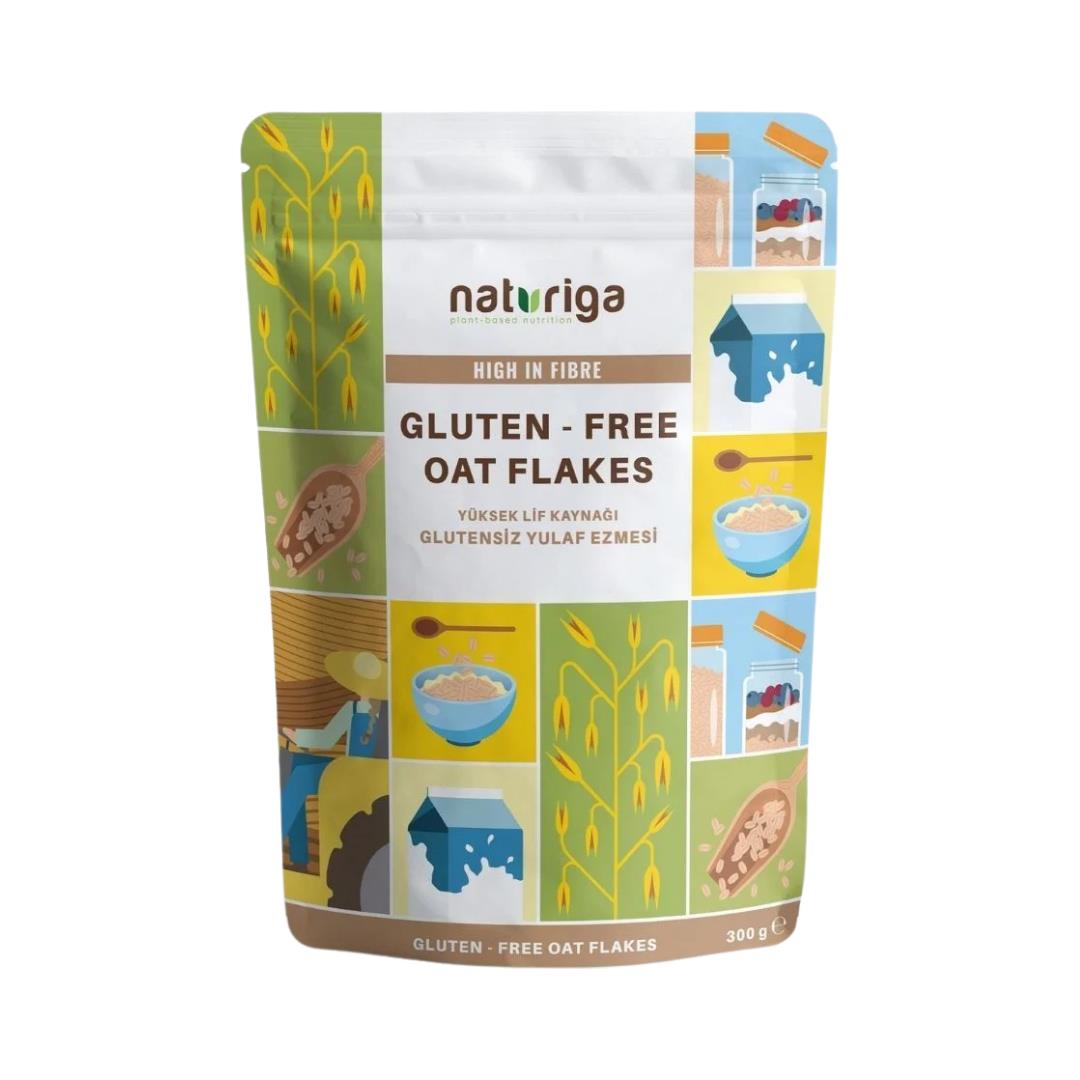 naturiga-gluten-free-oat-flakes-300-gr-4627.jpg Naturiga Gluten Free Oat Flakes Glutensiz Yulaf Ezmesi 300 Gr - Görsel 1