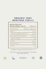 Potamya Organik Yeşil Mercimek Fusilli Makarna 240 Gr - Görsel 2