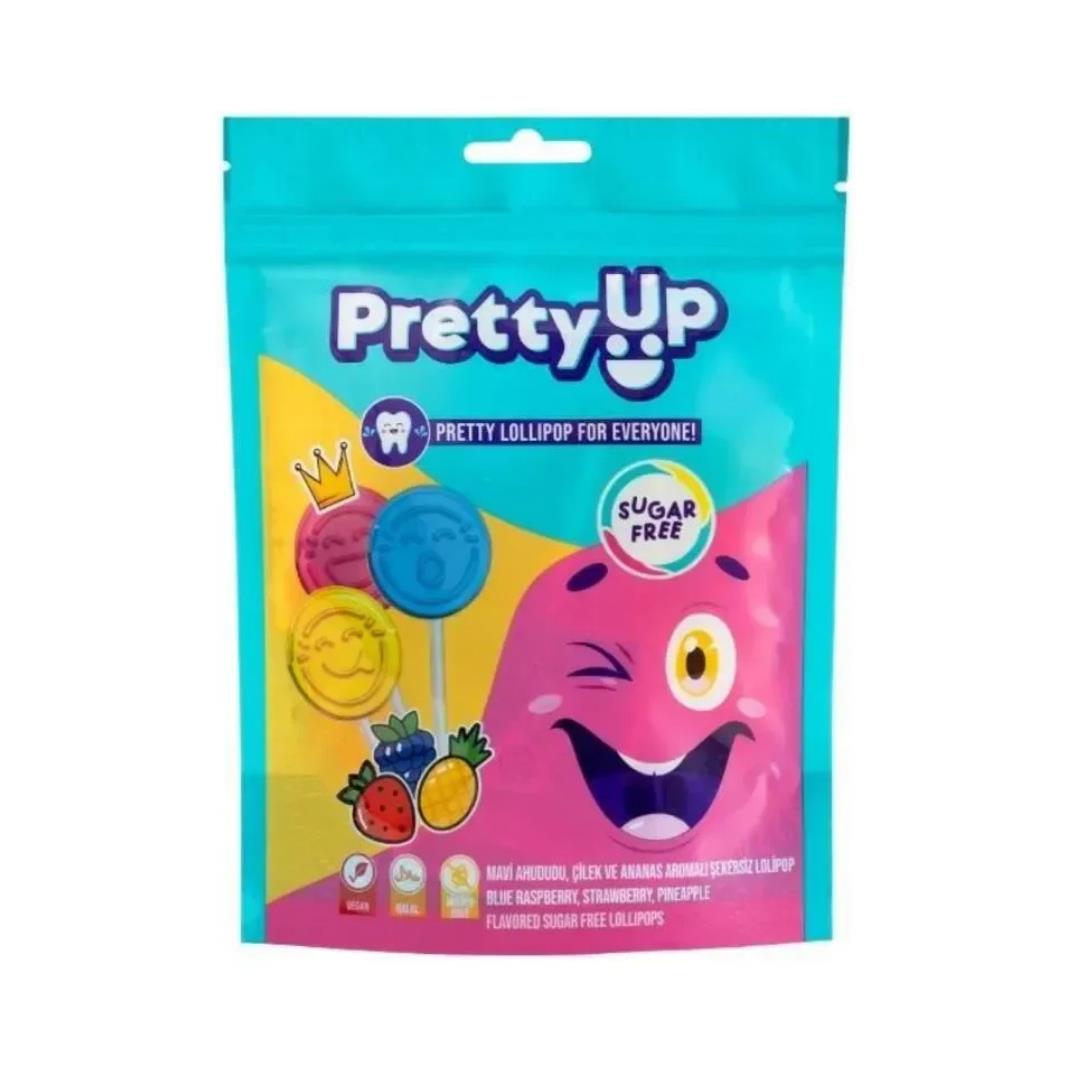 pretty-up-sekersiz-lolipop-10-adet-4764.jpg Pretty Up Şekersiz Lolipop 55 Gr - Görsel 1