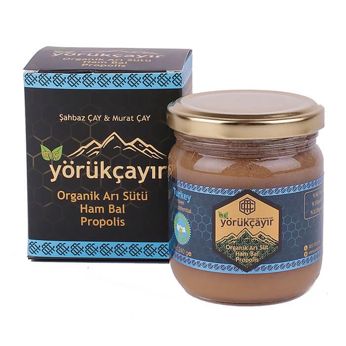 yorukcayir-org-ari-sutu-ham-bal-propolis-240-gr-2873.jpg Yörükçayır Organik Arı Sütü Ham Bal Propolis 240 Gr - Görsel 1